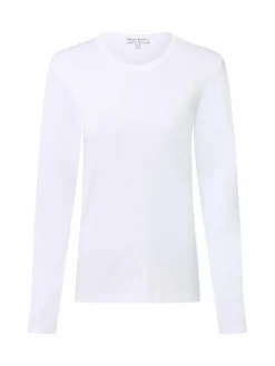 Marie Lund Shirts & Tops*Damen Langarmshirt weiß uni