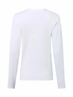 Marie Lund Shirts & Tops*Damen Langarmshirt weiß uni