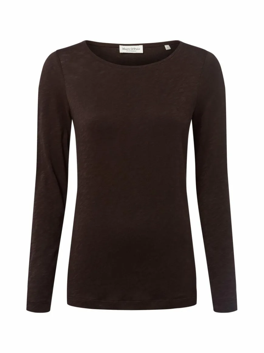 Marc O'Polo Shirts & Tops*Damen Langarmshirt mocca uni