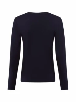 Marie Lund Shirts & Tops*Damen Langarmshirt marine uni