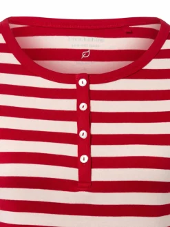 brookshire Shirts & Tops*Damen Langarmshirt rot rosa gestreift