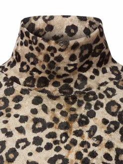 Marc Cain Collections Shirts & Tops*Damen Langarmshirt beige schwarz gemustert