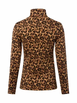 brookshire Pullover & Strickjacken|Shirts & Tops*Damen Langarmshirt schwarz camel gemustert