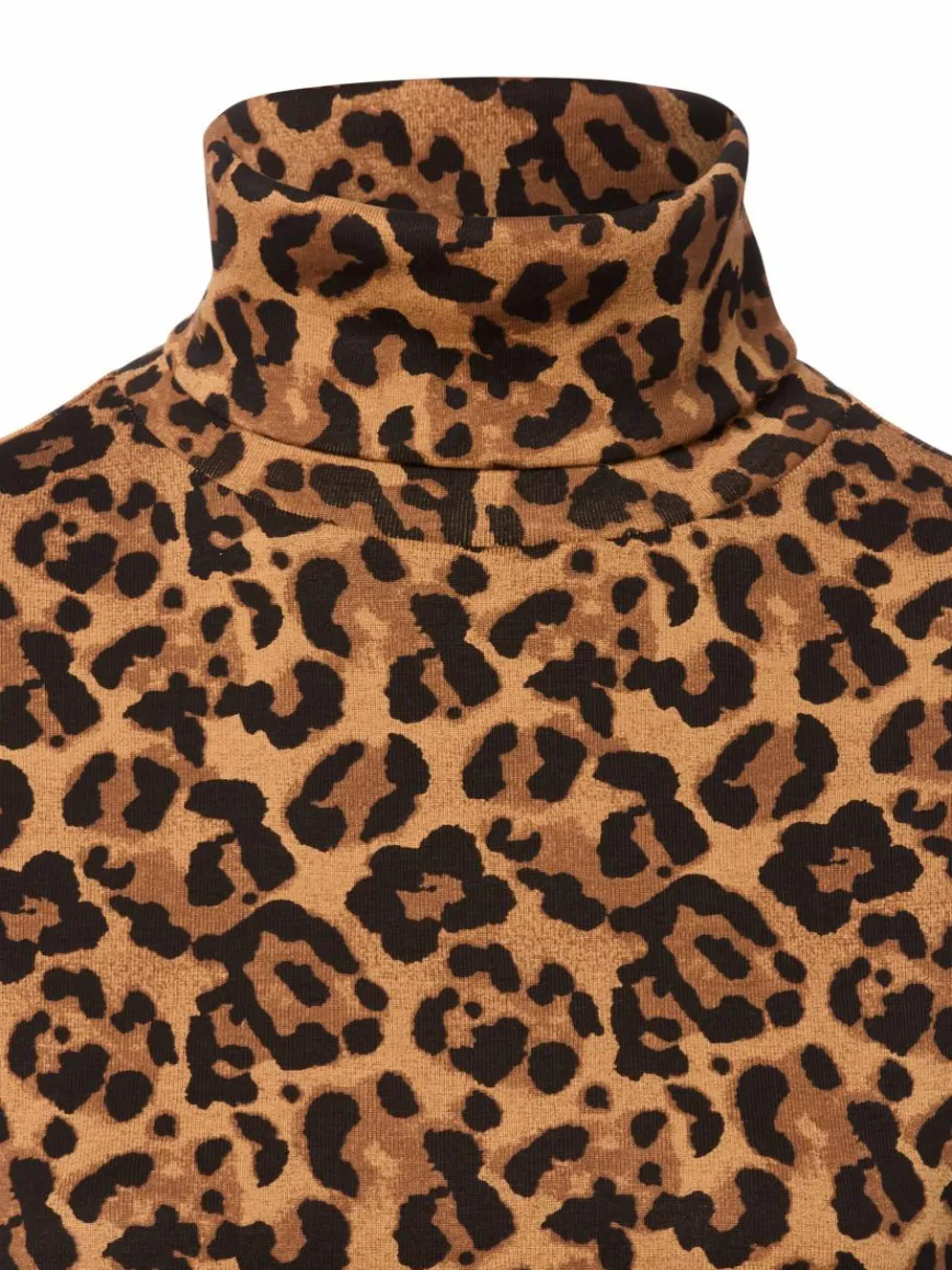 brookshire Pullover & Strickjacken|Shirts & Tops*Damen Langarmshirt schwarz camel gemustert