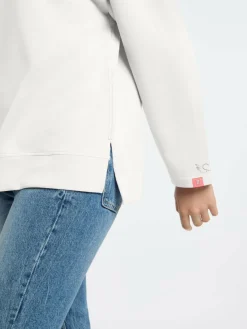 Frieda & Freddies Sweatshirts & Sweatjacken*Damen Langarmshirt weiß uni