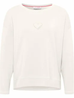 Frieda & Freddies Sweatshirts & Sweatjacken*Damen Langarmshirt weiß uni