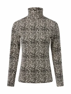 brookshire Pullover & Strickjacken|Shirts & Tops*Damen Langarmshirt schwarz beige gemustert