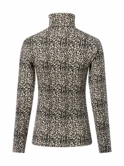 brookshire Pullover & Strickjacken|Shirts & Tops*Damen Langarmshirt schwarz beige gemustert