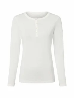 brookshire Shirts & Tops*Damen Langarmshirt weiß uni
