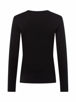 Marie Lund Shirts & Tops*Damen Langarmshirt schwarz uni