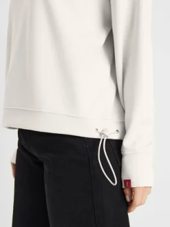 Frieda & Freddies Shirts & Tops*Damen Langarmshirt weiß uni