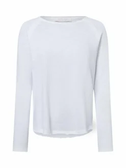 Rich & Royal Shirts & Tops*Damen Langarmshirt weiß uni