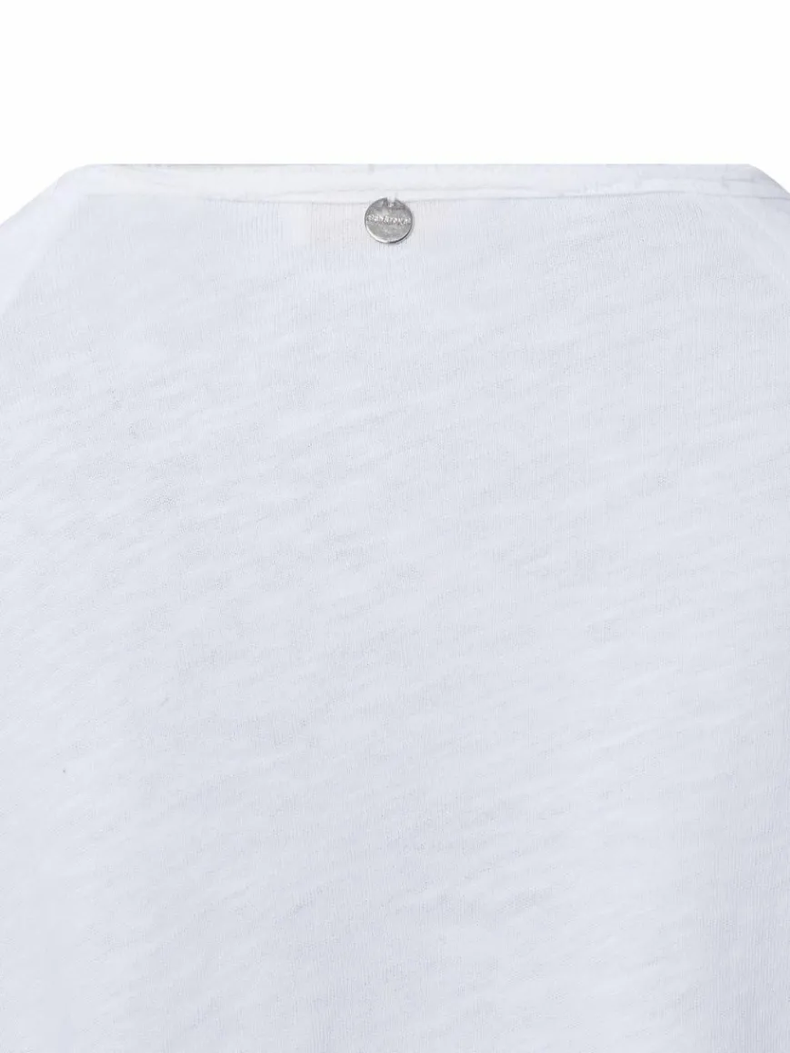 Rich & Royal Shirts & Tops*Damen Langarmshirt weiß uni