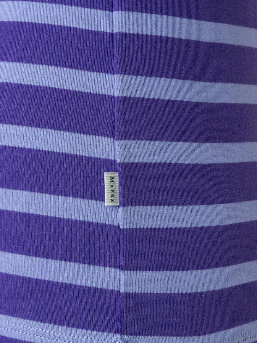 MAERZ Shirts & Tops*Damen Langarmshirt lila flieder gestreift