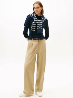 Tommy Hilfiger Shirts & Tops*Damen Langarmshirt - marine uni