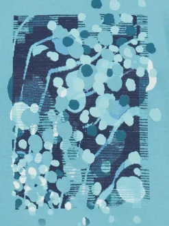 Olsen Shirts & Tops*Damen Langarmshirt - Edda türkis bedruckt