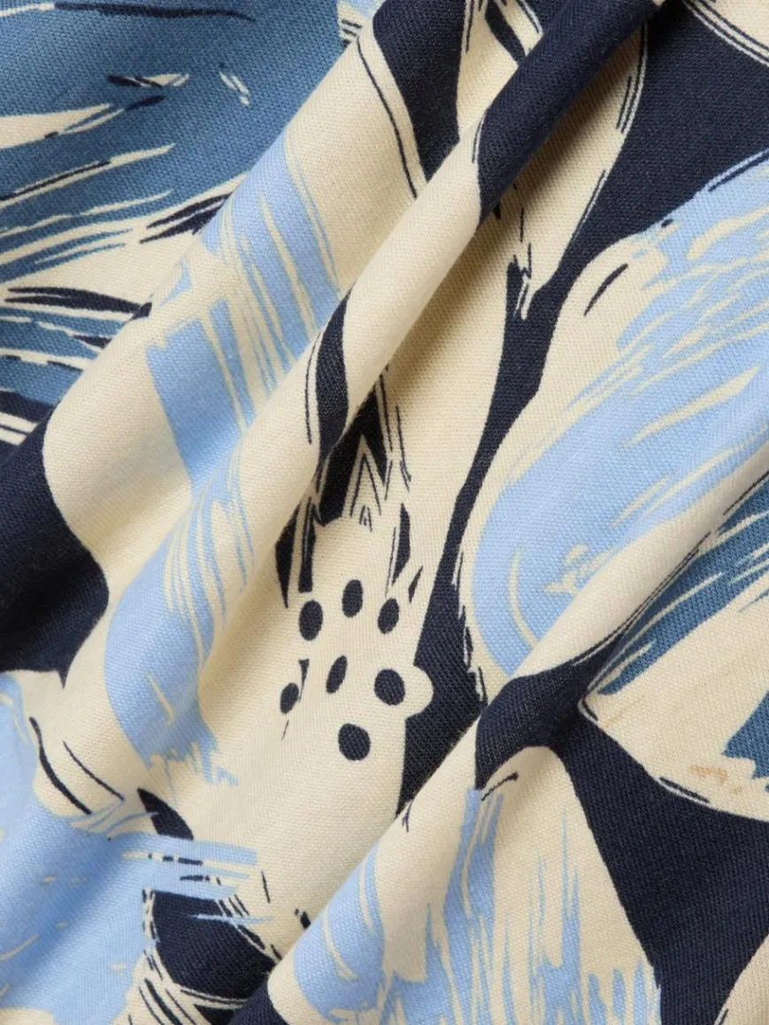 soyaconcept® Shirts & Tops*Damen Langarmshirt - Felicity hellblau beige gemustert