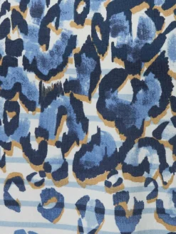 Olsen Shirts & Tops*Damen Langarmshirt - Hannah blau weiß gemustert