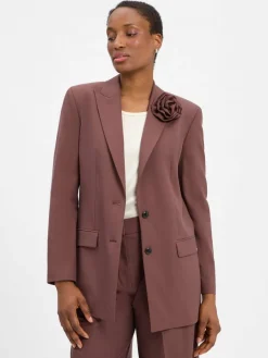 HUGO Blazer*Damen Lang-Blazer - Arosea nougat uni