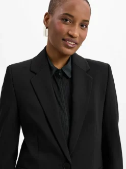 Drykorn Blazer*Damen Langblazer - Atlin_2 schwarz uni