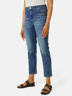 Masai Jeans*Damen Lange Boyfriend-Hose blau uni