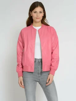 Maze Jacken & Westen*Damen Lederblouson pink uni