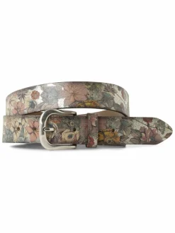 Vanzetti Gürtel*Damen Ledergürtel altrosa gold gemustert