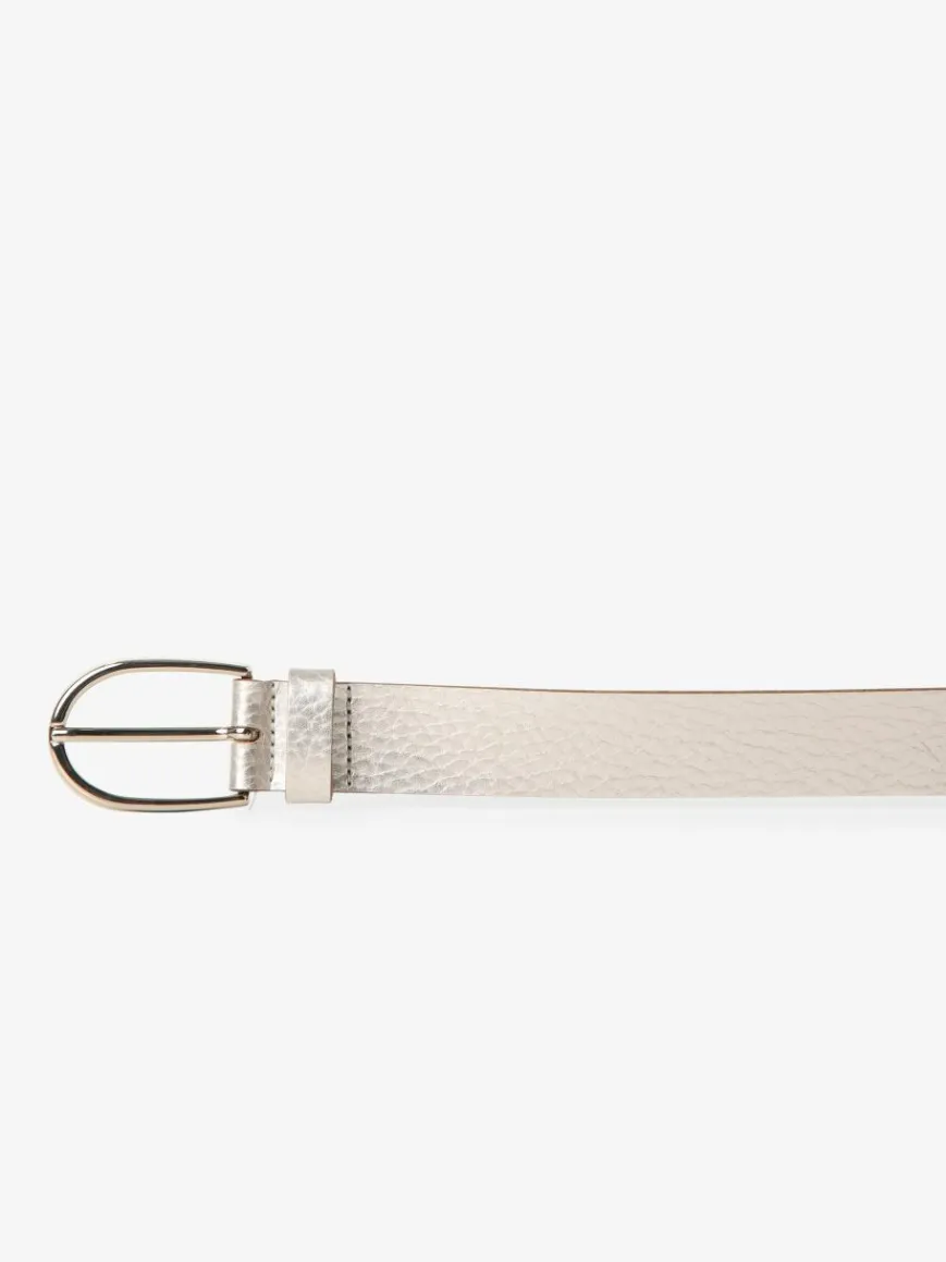 Vanzetti Gürtel*Damen Ledergürtel silber uni