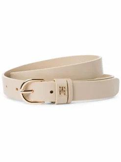 Tommy Hilfiger Gürtel*Damen Ledergürtel ecru uni