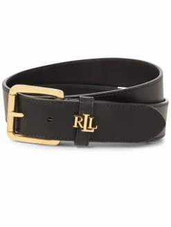 Lauren Ralph Lauren Gürtel*Damen Ledergürtel - Carryover schwarz uni