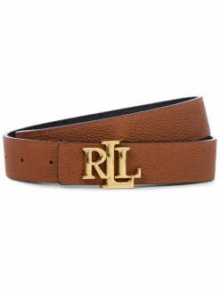 Lauren Ralph Lauren Gürtel*Damen Ledergürtel zum Wenden schwarz cognac uni