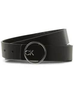 Calvin Klein Gürtel*Damen Ledergürtel zum Wenden schwarz uni