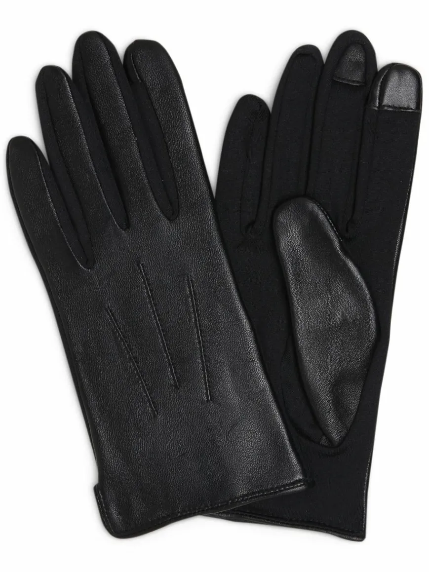 KESSLER Handschuhe*Damen Lederhandschuhe schwarz uni
