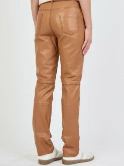 JCC Hosen*Damen Lederhose camel uni