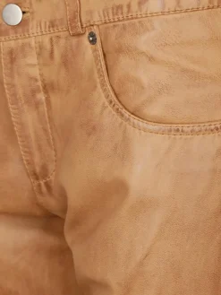 JCC Hosen*Damen Lederhose camel uni