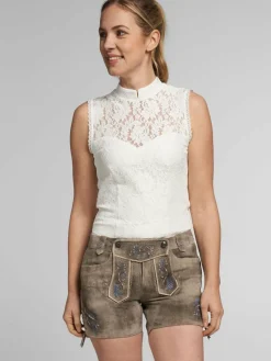 Spieth & Wenksy Hosen*Damen Lederhose - Alysa braun gemustert