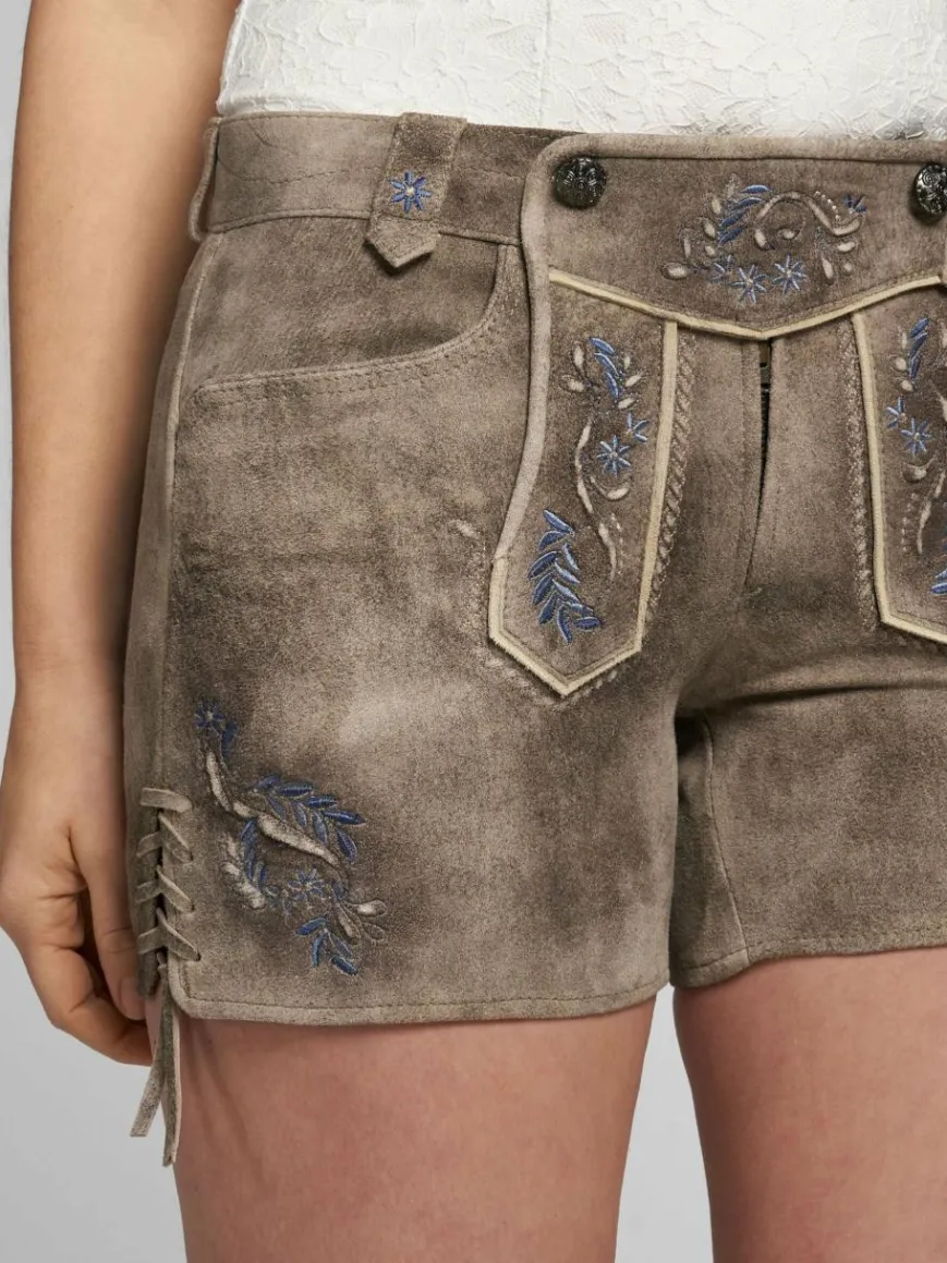 Spieth & Wenksy Hosen*Damen Lederhose - Alysa braun gemustert