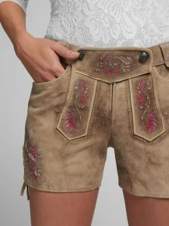 Spieth & Wenksy Hosen*Damen Lederhose - Alysa braun gemustert