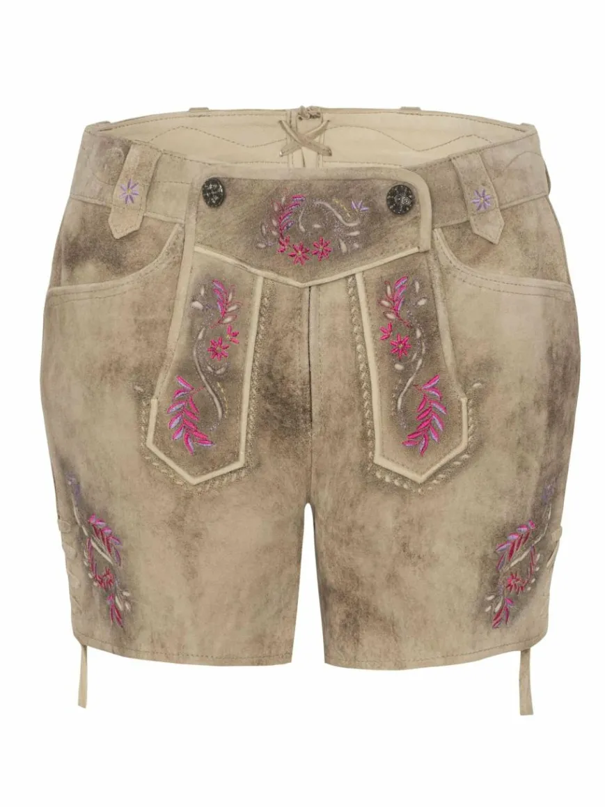 Spieth & Wenksy Hosen*Damen Lederhose - Alysa braun gemustert