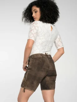 Spieth & Wenksy Hosen*Damen Lederhose - Fay braun uni