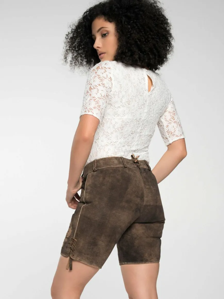 Spieth & Wenksy Hosen*Damen Lederhose - Fay braun uni