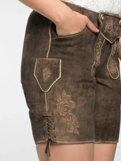 Spieth & Wenksy Hosen*Damen Lederhose - Fay braun uni