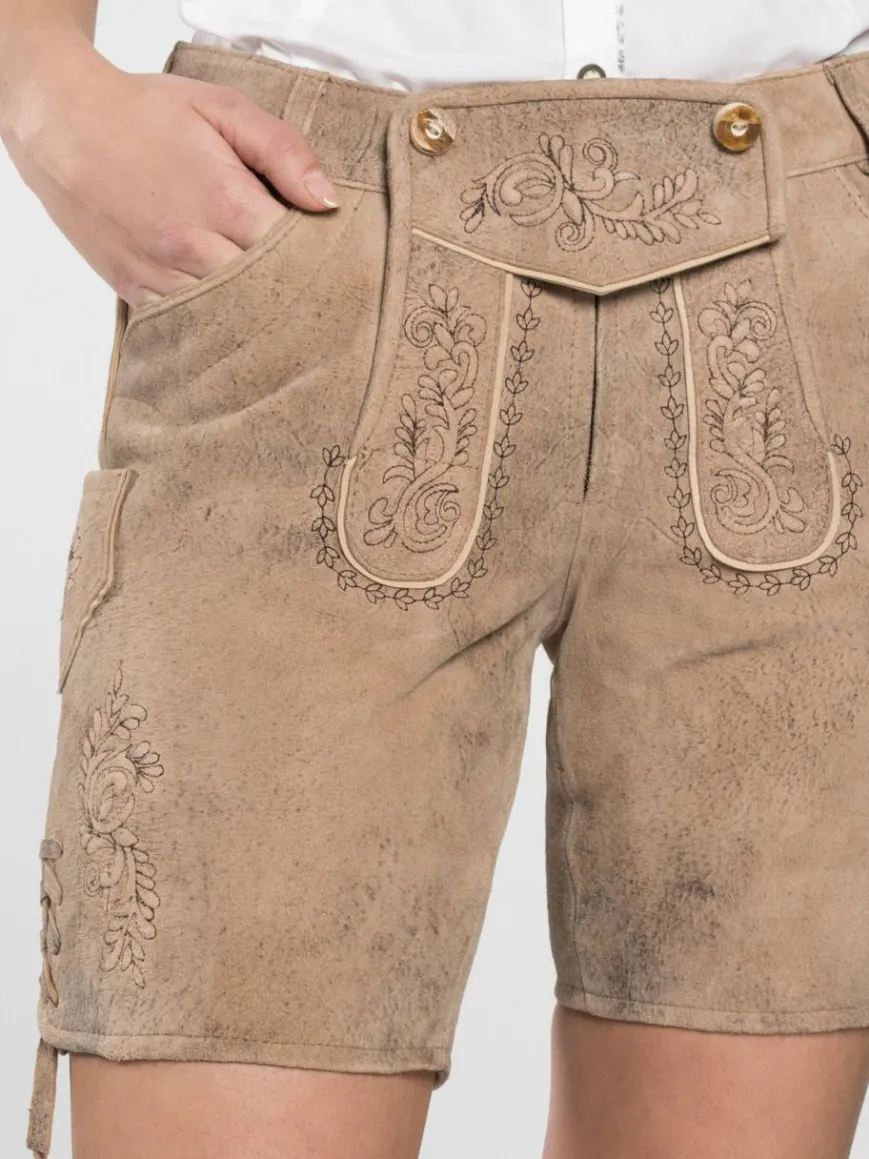 Spieth & Wenksy Hosen*Damen Lederhose - Fay beige uni