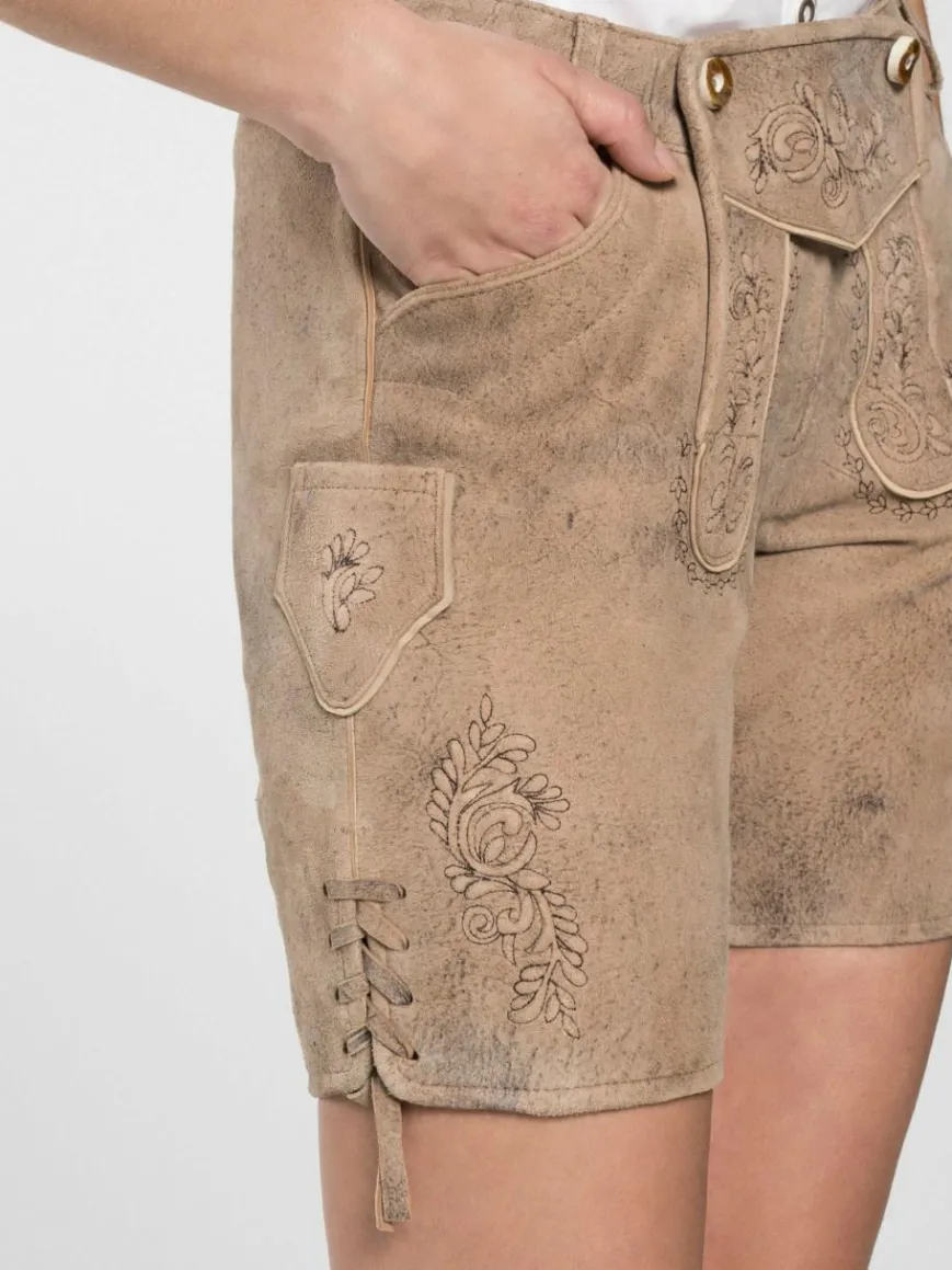 Spieth & Wenksy Hosen*Damen Lederhose - Fay beige uni