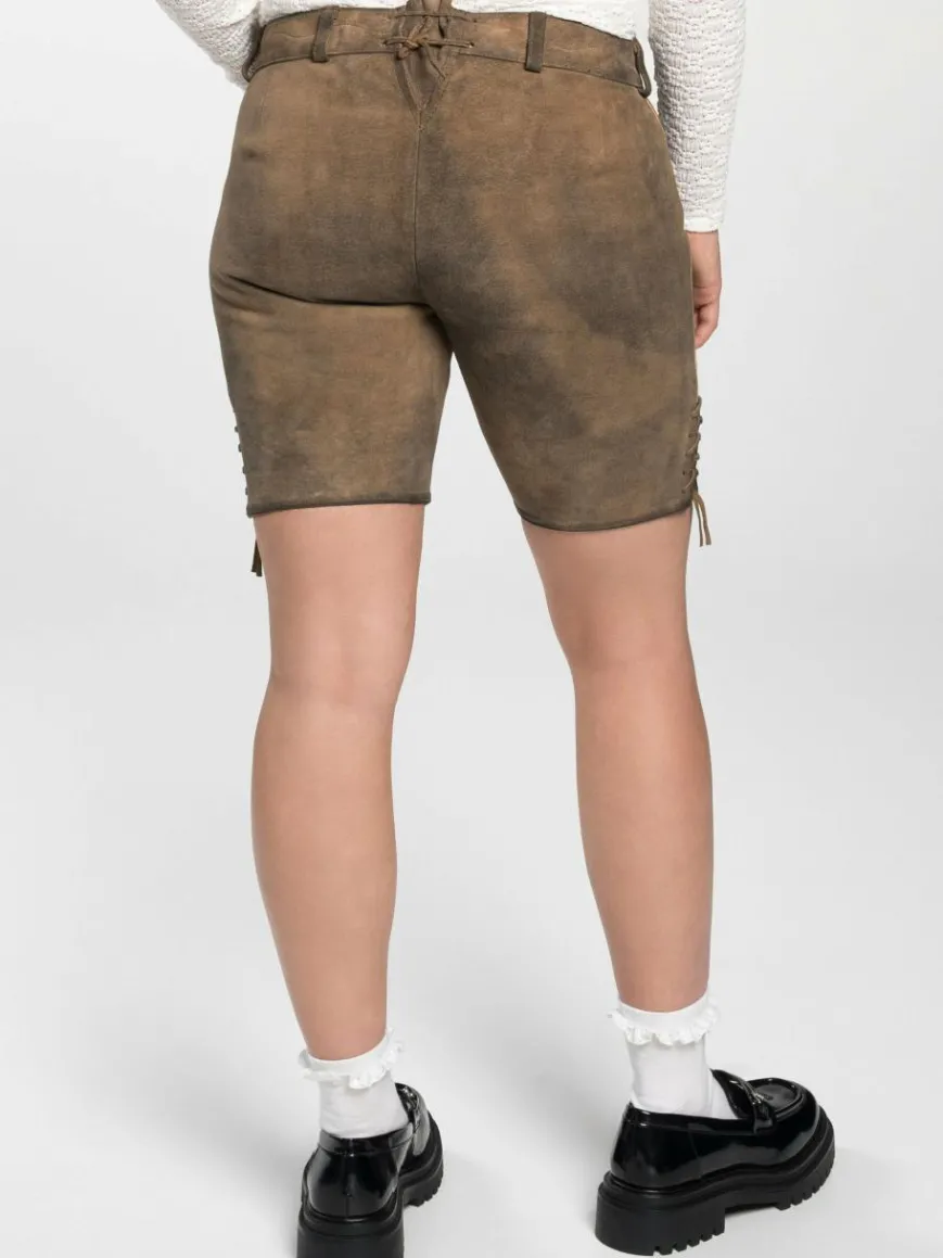 Spieth & Wenksy Hosen*Damen Lederhose - Portal braun meliert