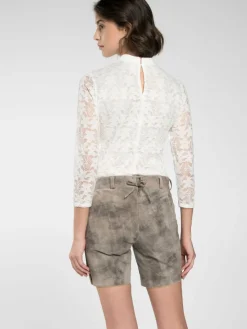 Spieth & Wenksy Hosen*Damen Lederhosen - Lederhose "Fiamma" braun uni