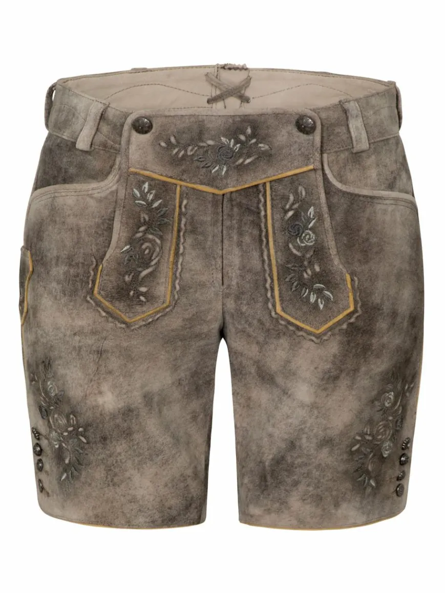 Spieth & Wenksy Hosen*Damen Lederhosen - Lederhose "Fiamma" braun uni