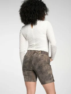 Spieth & Wenksy Hosen*Damen Lederhosen - Lederhose "Filipa" braun uni