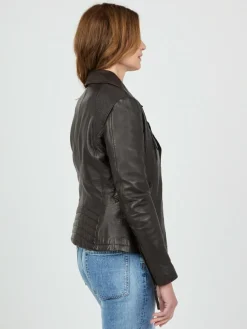 JCC Jacken & Westen*Damen Lederjacke braun uni