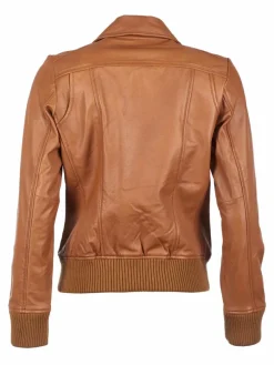 JCC Jacken & Westen*Damen Lederjacke cognac uni